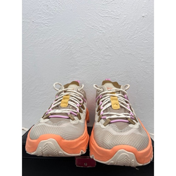 Sorel Kinetic RNEGD Caribou Sneakers Women's 9.5 Beige Orange‎ Pink Chunky Sole - Picture 3 of 9